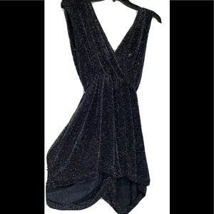 Black shimmery romper size XS